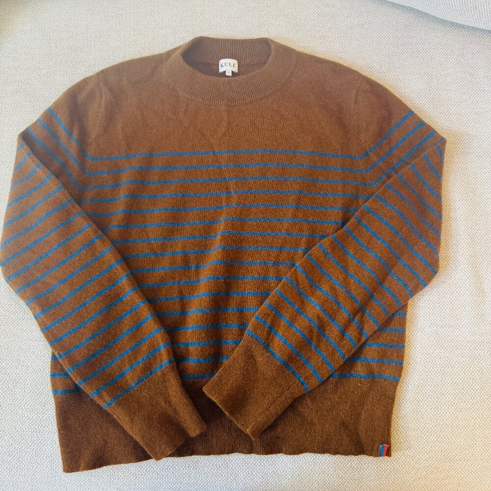 KULE the Betty striped cashmere sweater size S